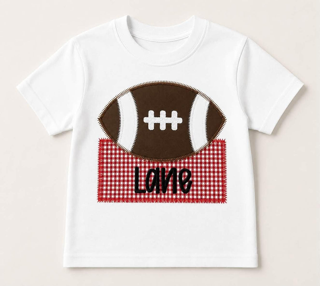 Personalized Football Applique Shirt