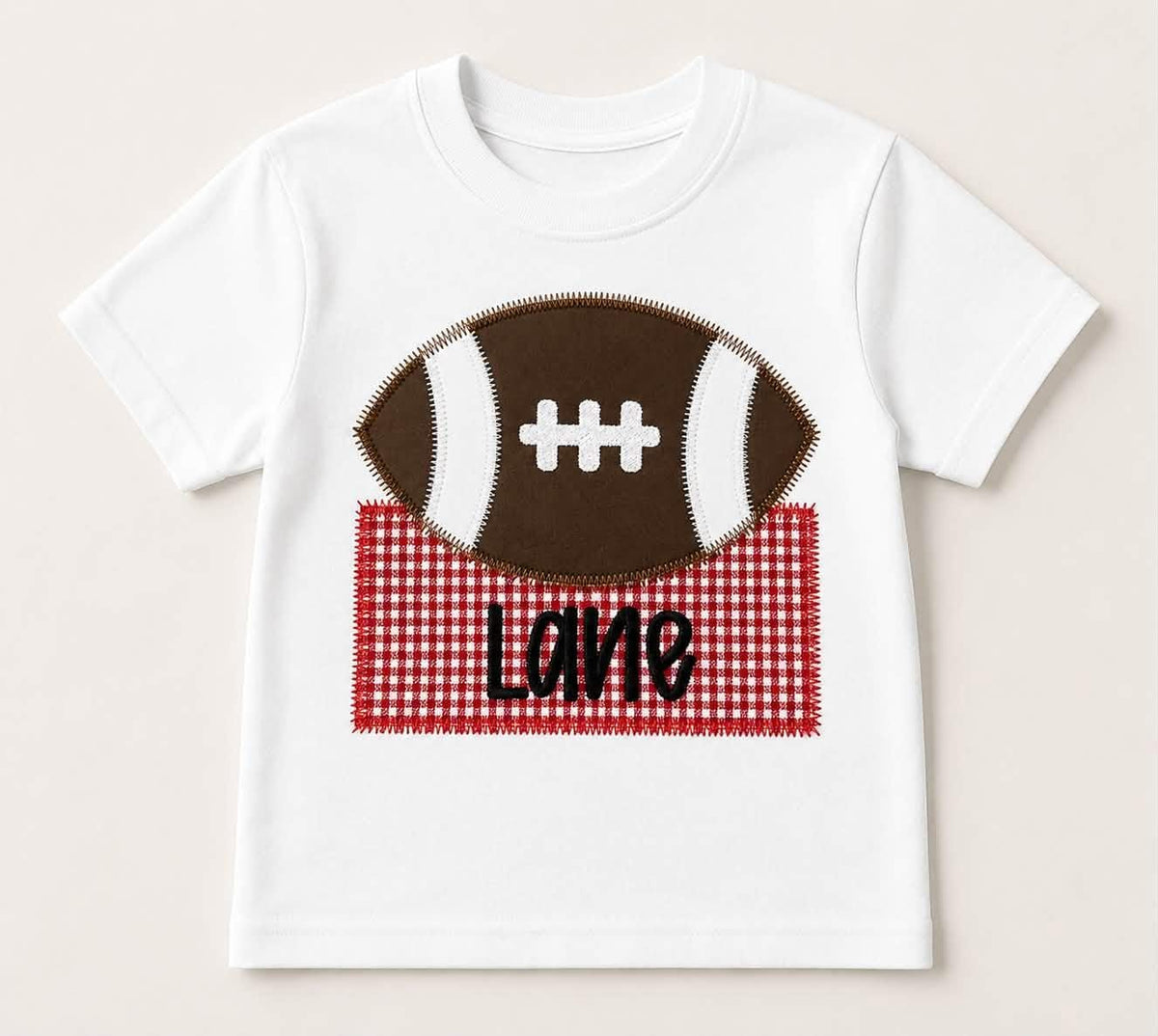 Personalized Football Applique Shirt