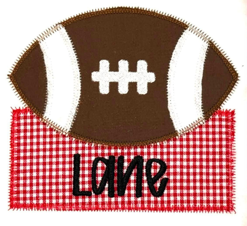 Personalized Football Applique Shirt