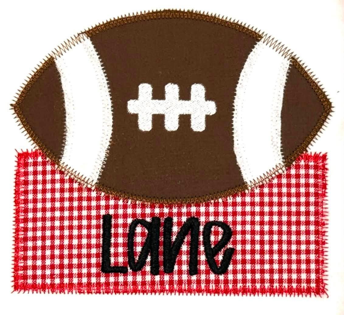 Personalized Football Applique Shirt
