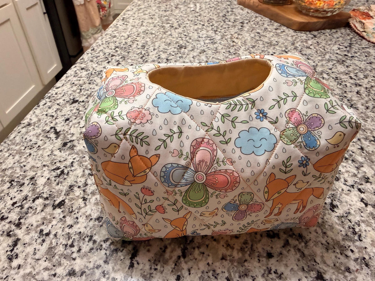 Handmade Wild Animal Diaper Pouch, Travel Wipes Organizer, Baby Shower Gift
