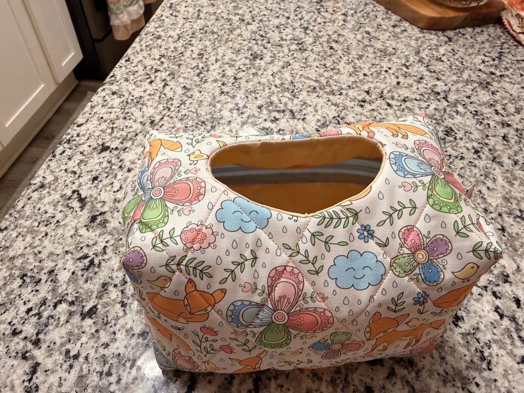 Handmade Wild Animal Diaper Pouch, Travel Wipes Organizer, Baby Shower Gift