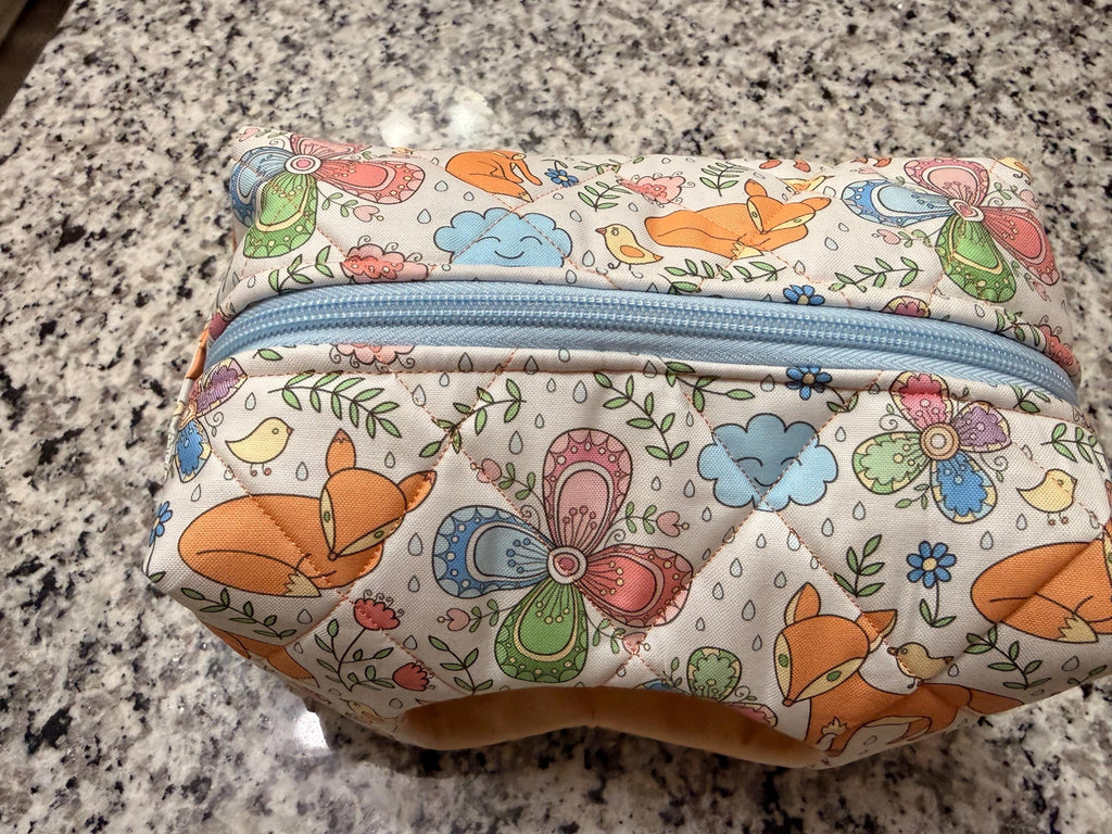 Handmade Wild Animal Diaper Pouch, Travel Wipes Organizer, Baby Shower Gift
