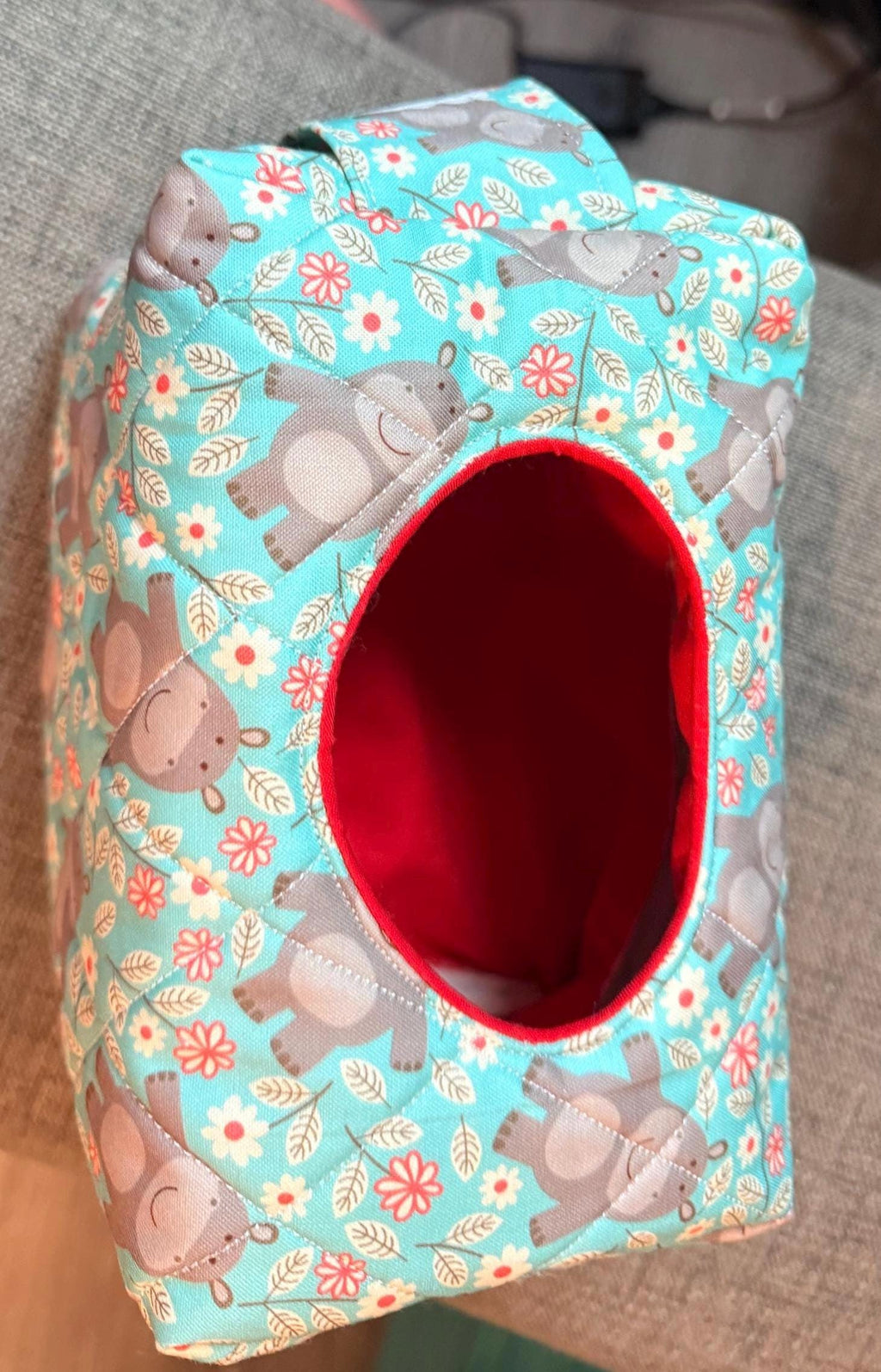 How ADORABLE is this little hippo print?! Handmade Diaper Pouch, Travel Wipes Organizer, Baby Shower Gift