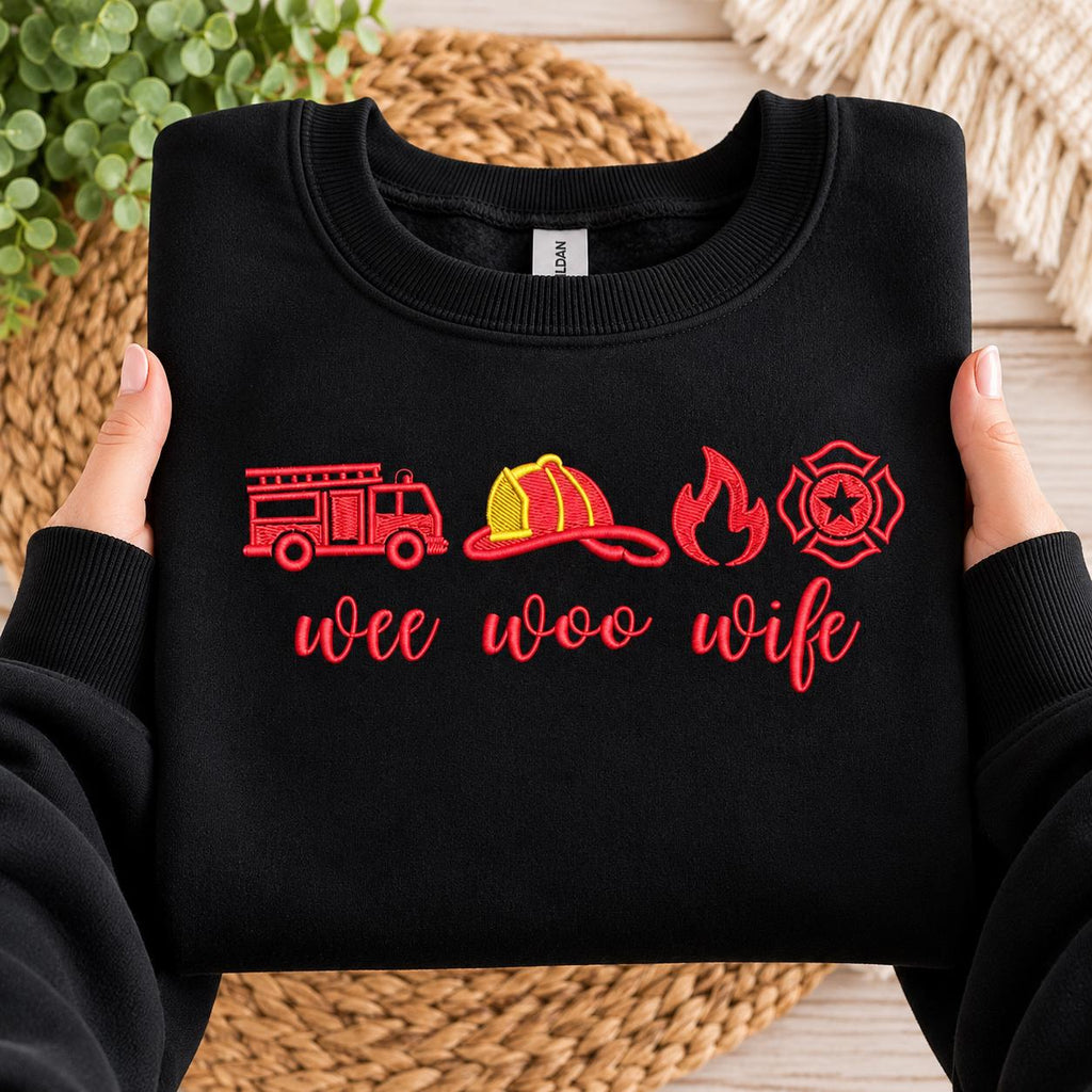 Wee Woo Wife Embroidered Sweatshirt