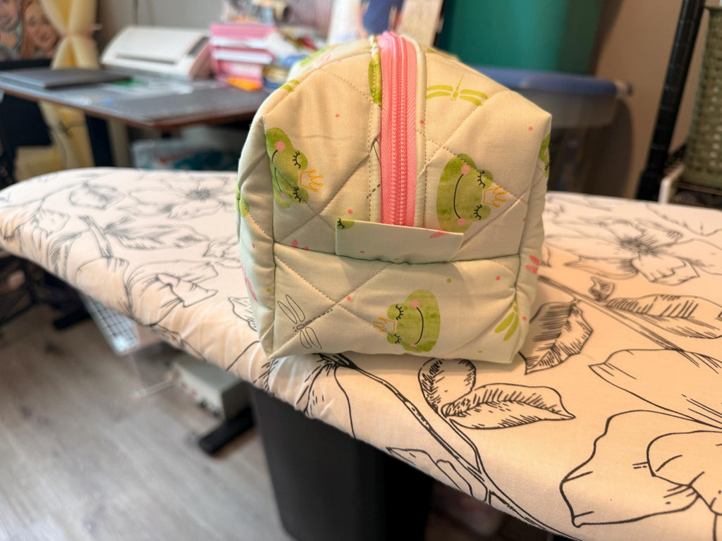 Handmade Frog Princess Diaper Pouch, Travel Wipes Organizer, Baby Shower Gift
